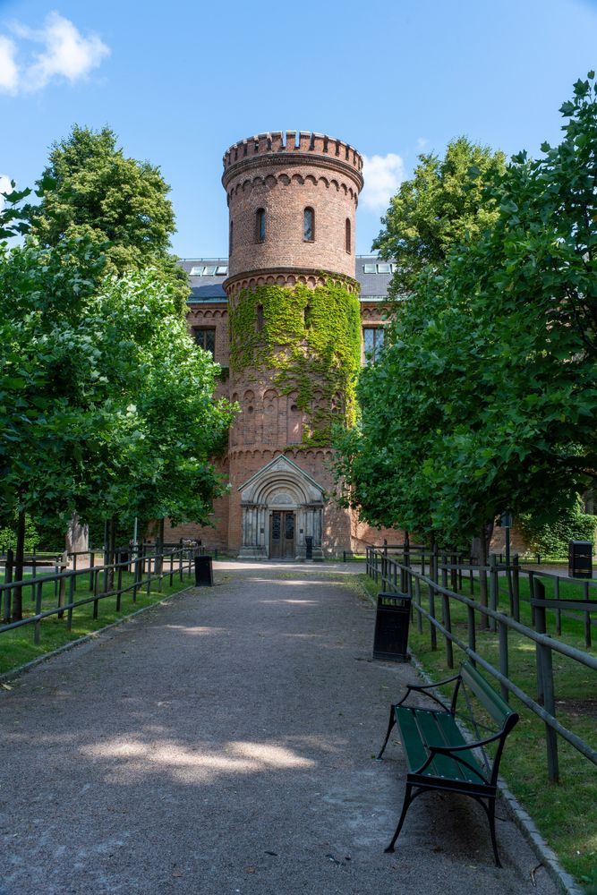 Ivy covered castle shapped building of Kungshuset
