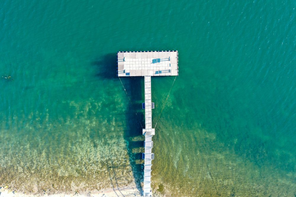 Aerial view of Mansfield Dam Park