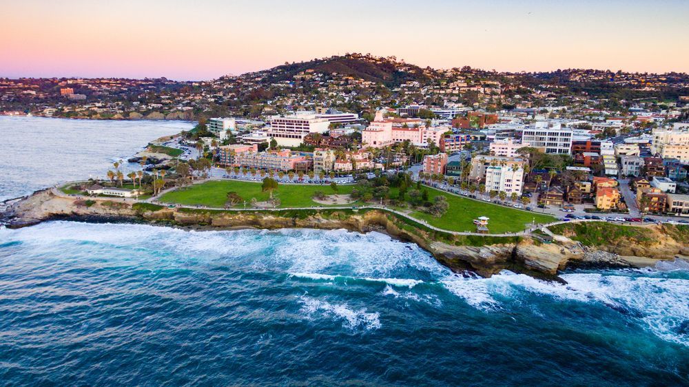Bird's eye view of La Jolla