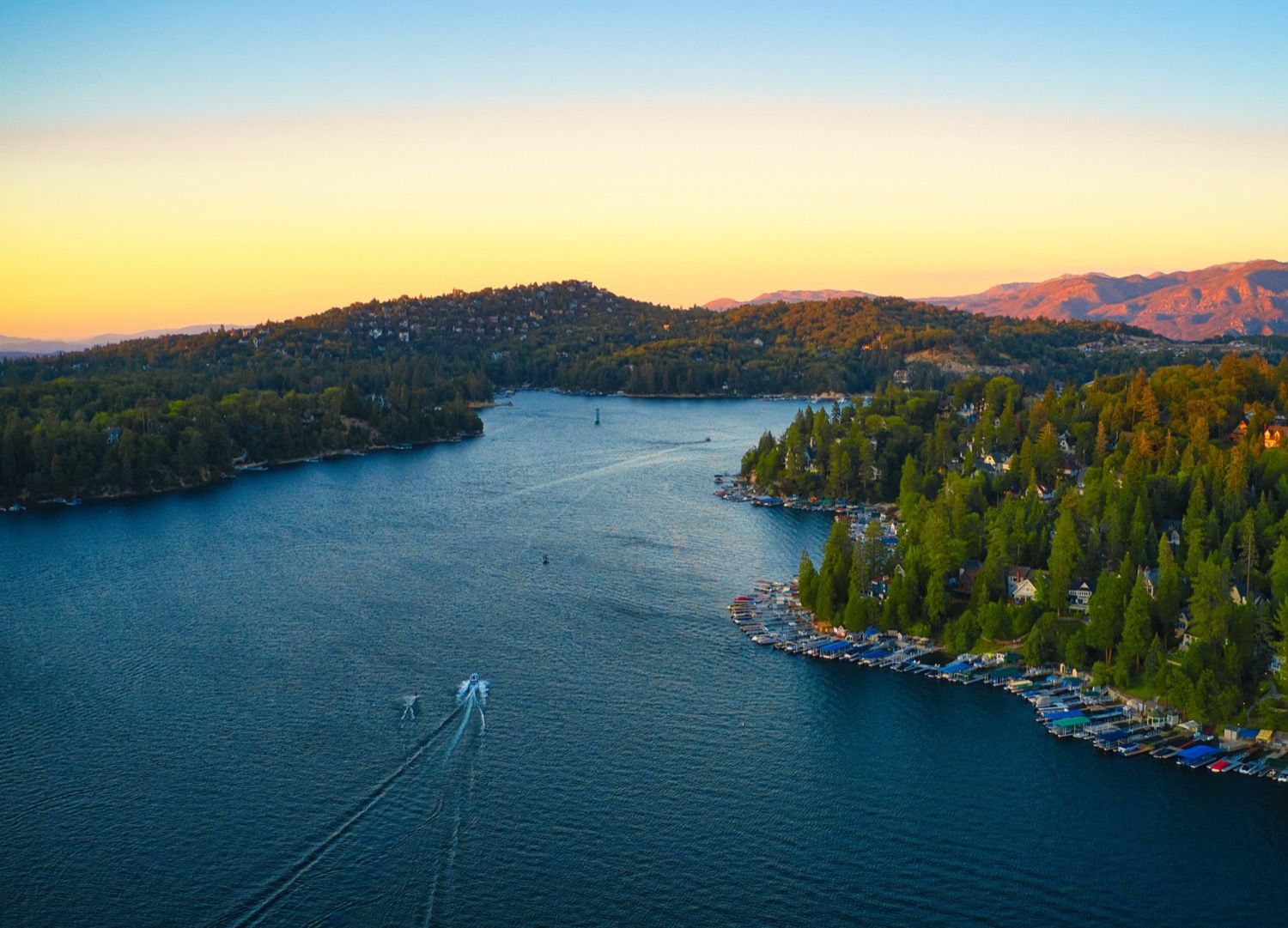 Daytime view of Lake Arrowhead