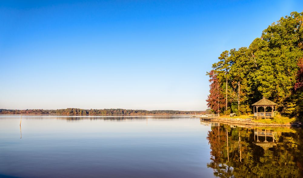 The waters of Lake Crabtree County Park