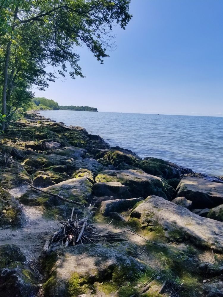 Scenic view of Lake Erie
