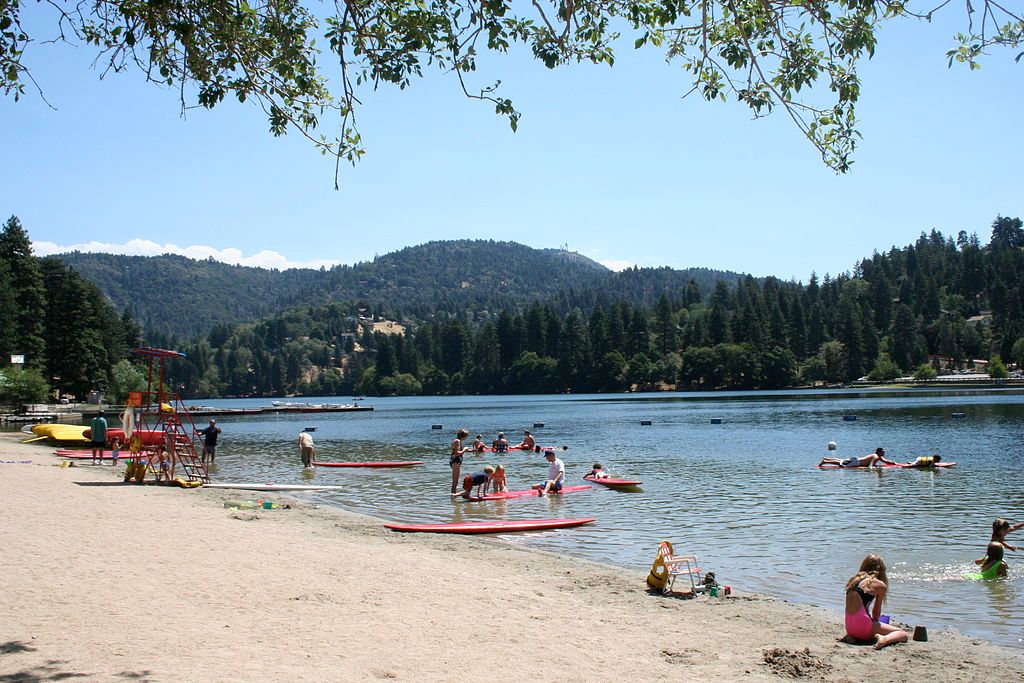 People at Lake Gregory Regional Park