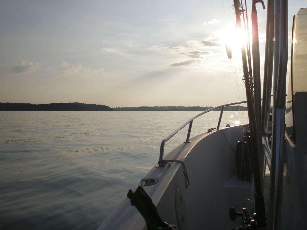 A boat on Lake Lanier