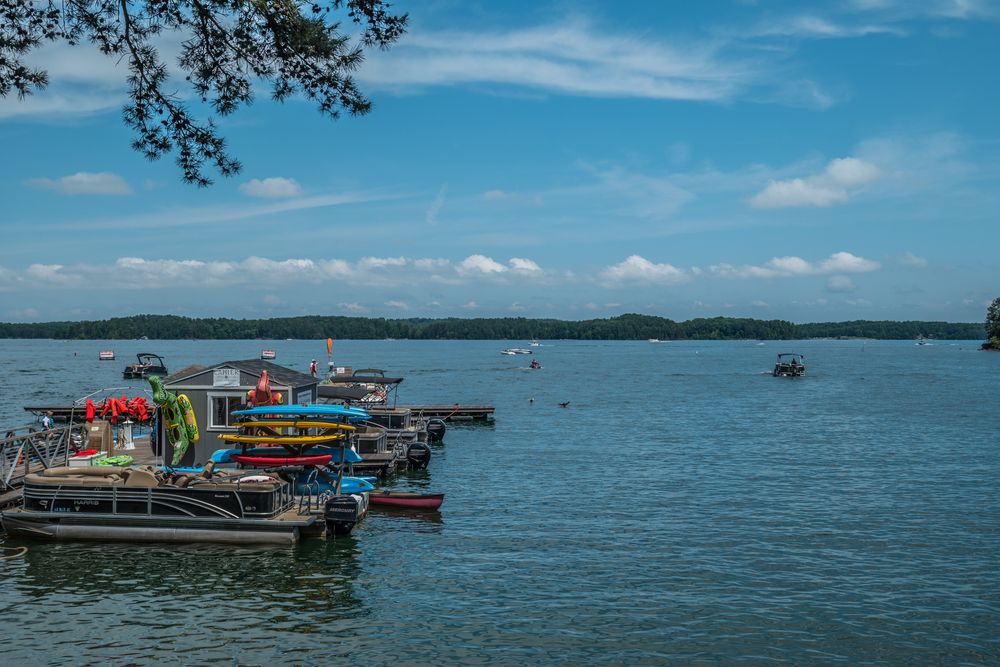 Water sport equipments at Lake Lanier