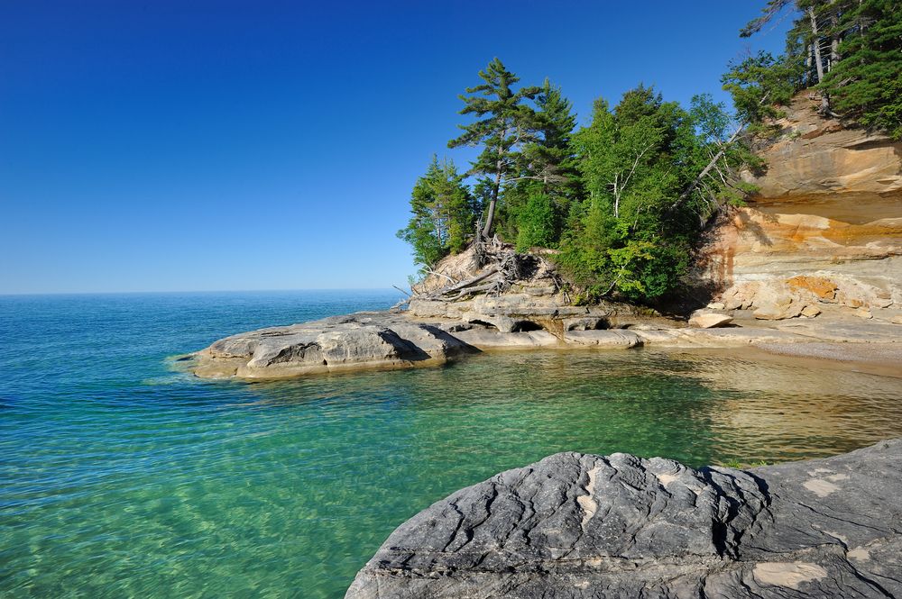 Scenic view of Lake Superior