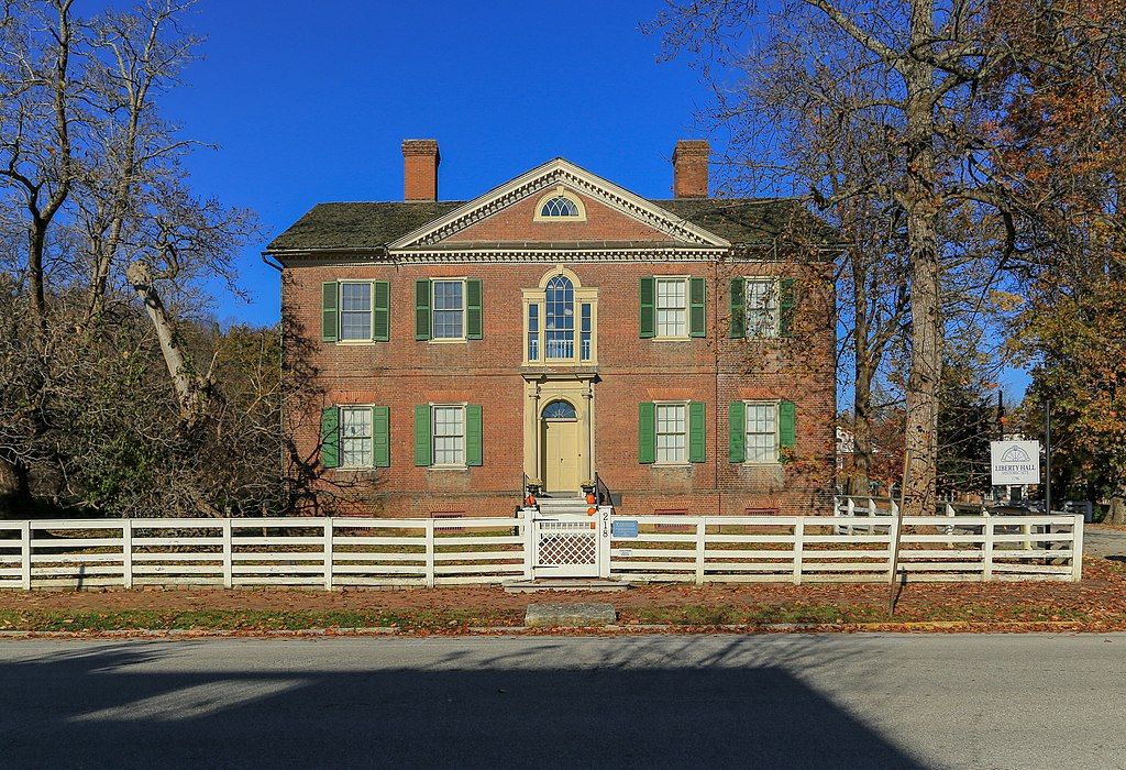 Exterior of Liberty hall historic site