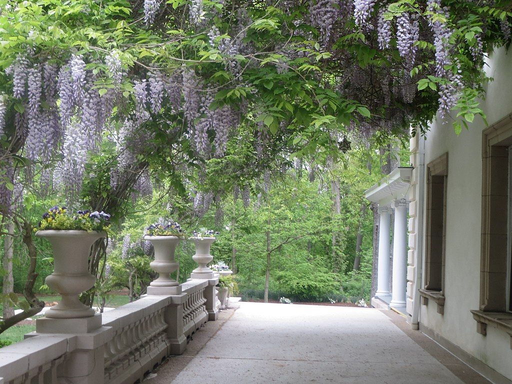 Portico at Liriodendron Mansion