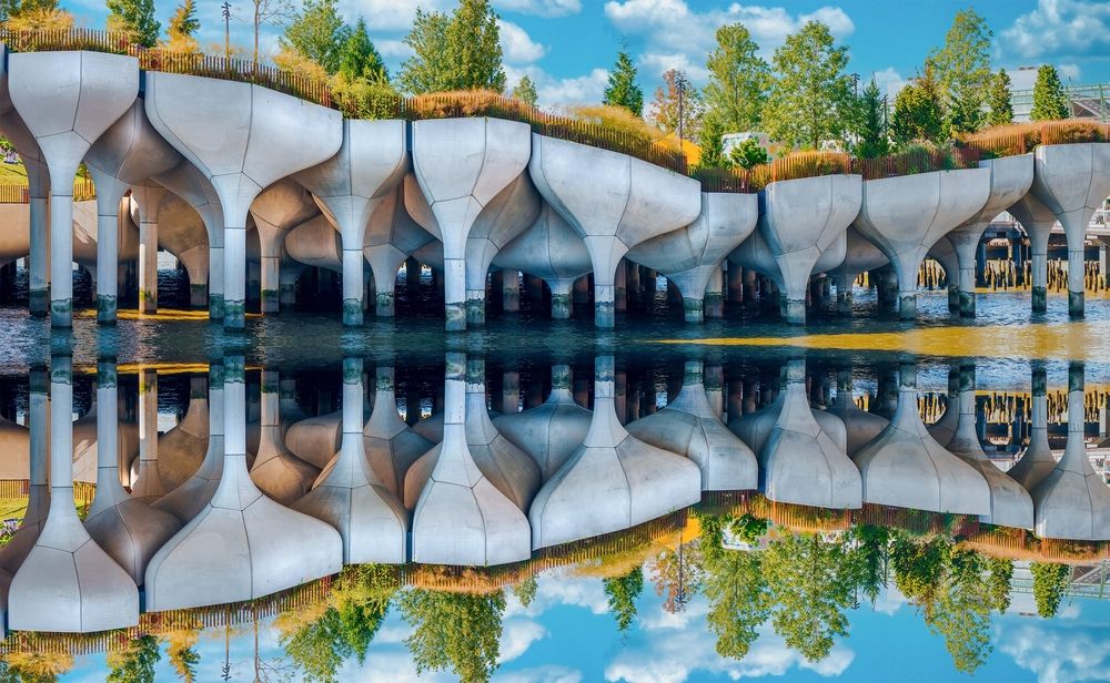 Unique architecture of Little Island