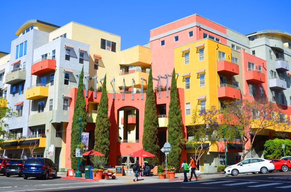 Colorful buildings in Little Italy