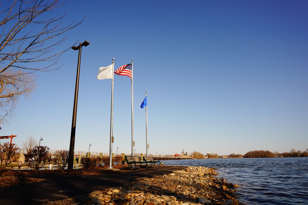 Scenic view of Little Lake Butte des Morts