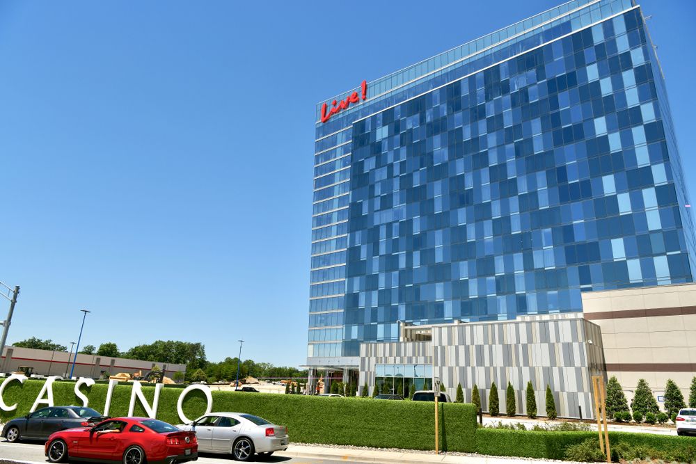 Outside view of the Live! Casino & Hotel