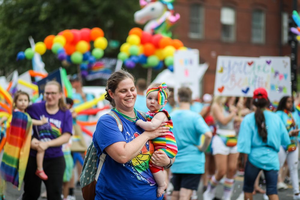 Pride parade at Logan Circle