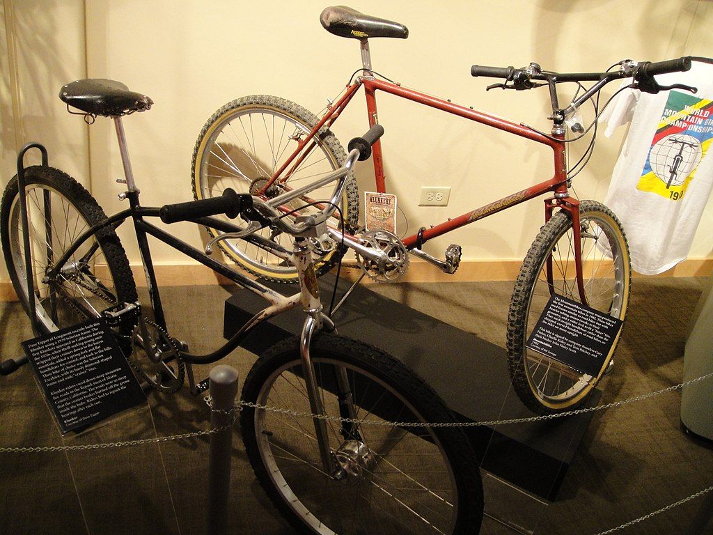 Bikes displayed in Longmont Museum