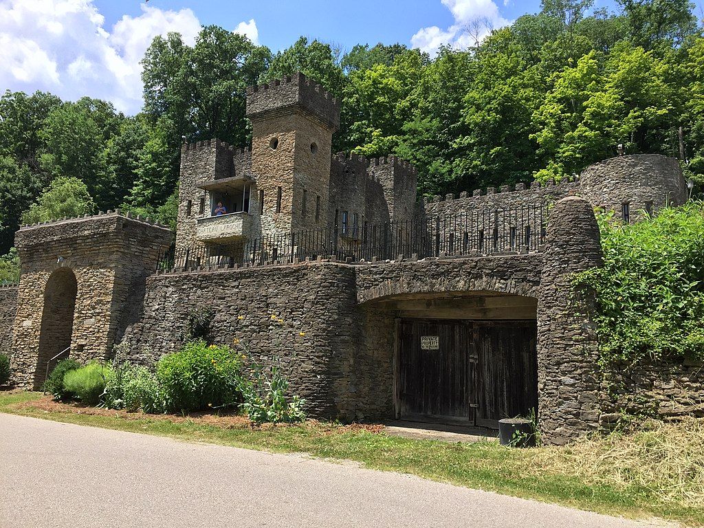 Front view of Loveland Castle & Museum Chateau Laroche
