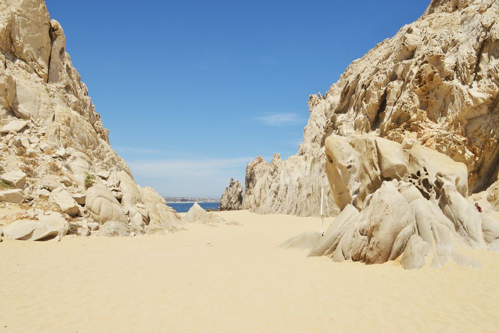 Sandy shores of Lovers Beach