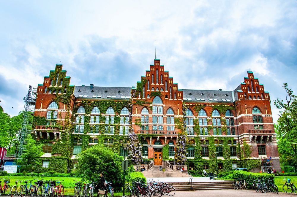 The famous ivy covered building at Lund University