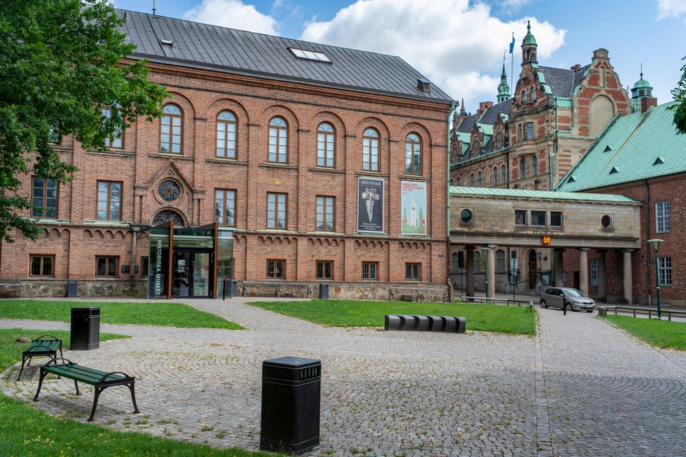 Red brick buildings at Lund University