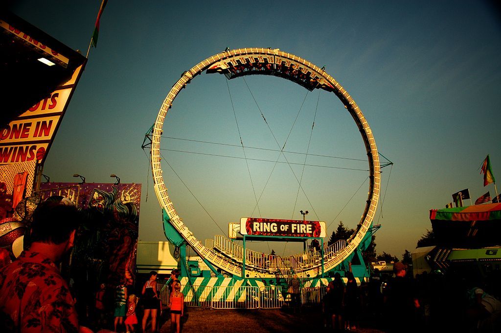 Ring of fire ride at Northwest Washington Fair and Event Center