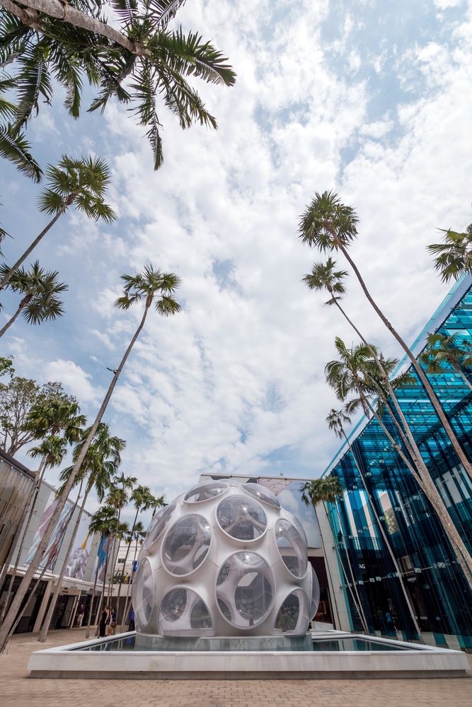 Daytime view of the Fly's Eye Dome