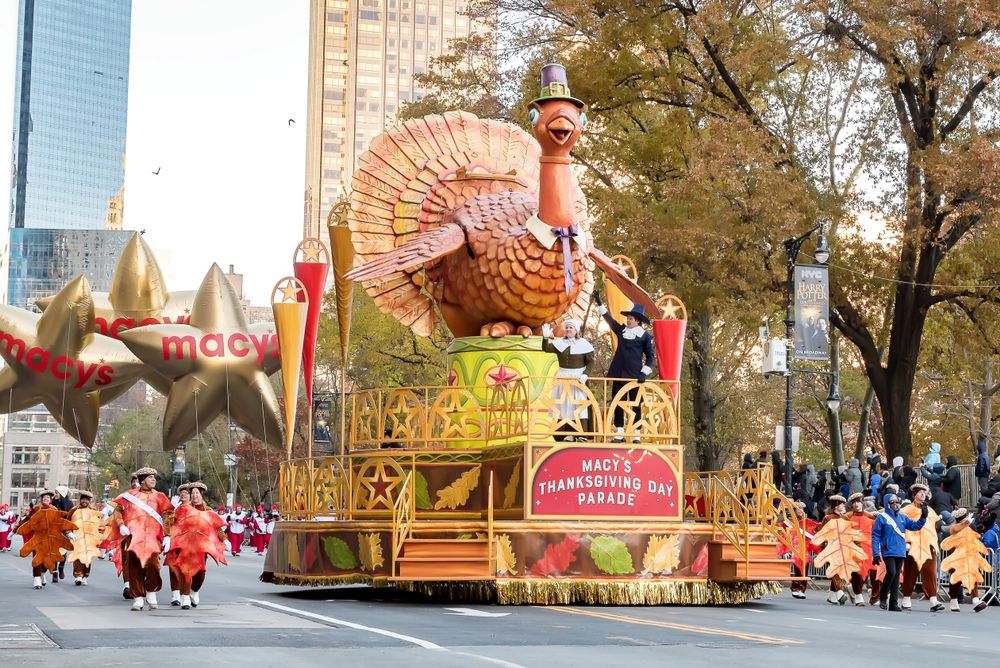 View of the Macy's Thanksgiving Day Parade