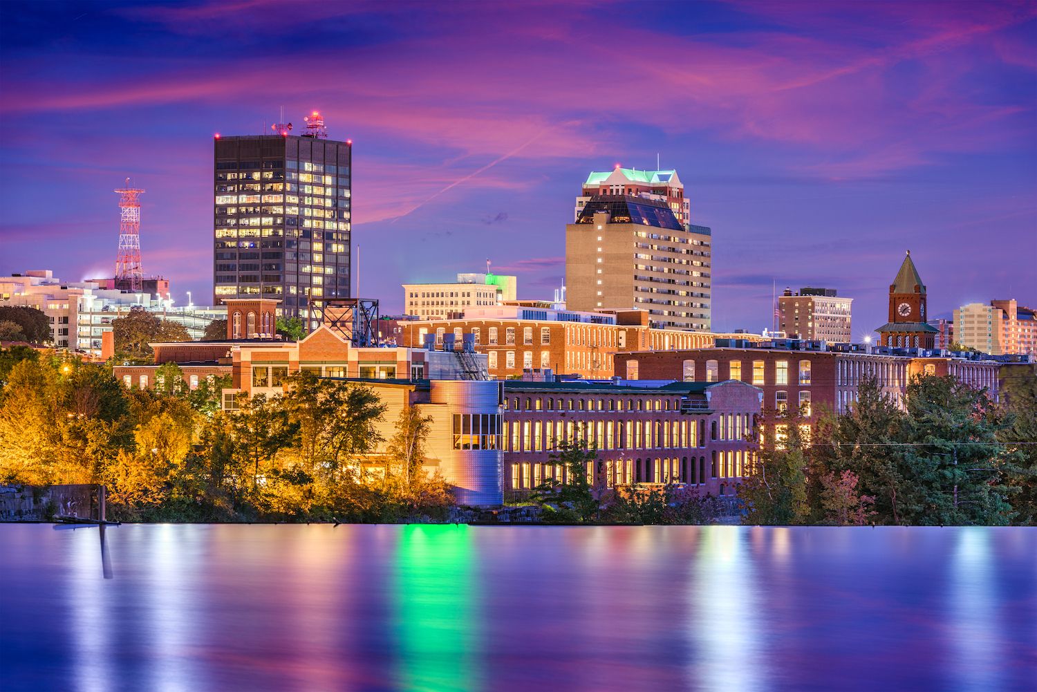 Street view of Manchester, NH