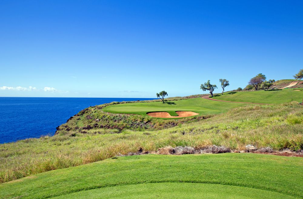 Scenic view of Manele Golf Course