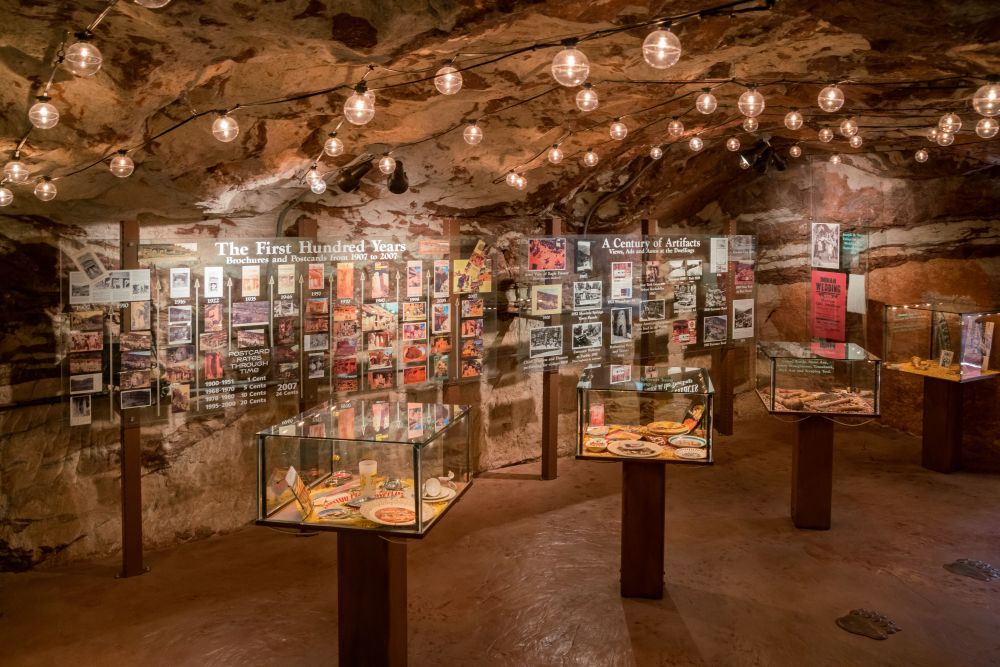 Interior of Manitou Cliff Dwellings Museum