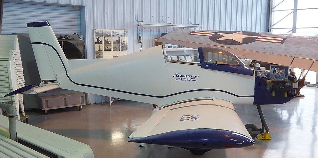Display of an aircraft at Marathon Air Museum