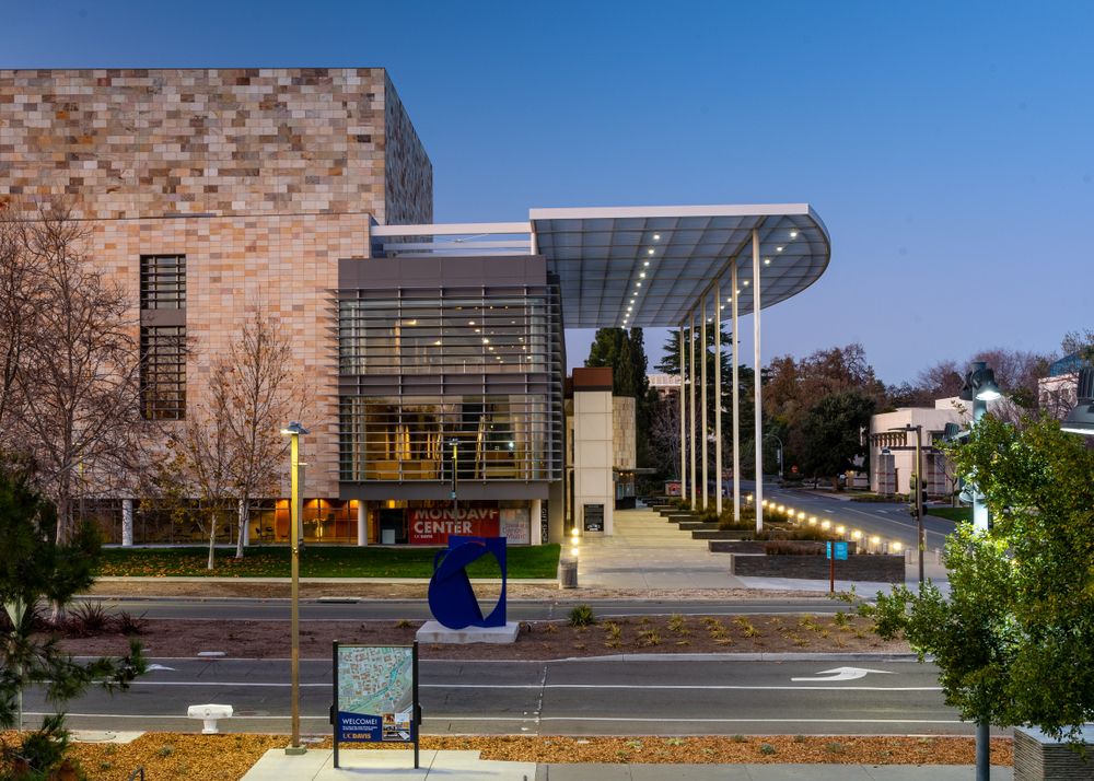 Exterior of Robert and Margrit Mondavi Center for the Performing Arts