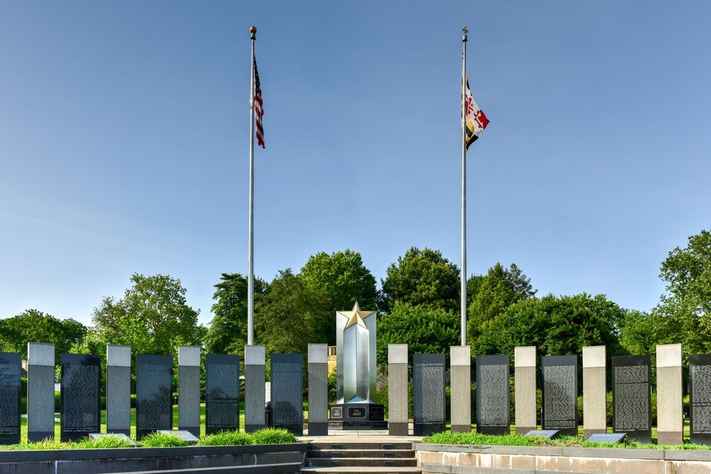 Daytime view of the Maryland World War ll Memorial