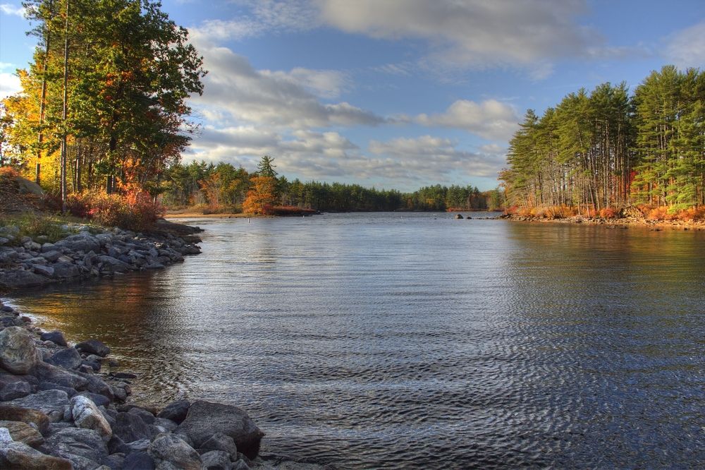 Tranquil water at Massabesic Lake