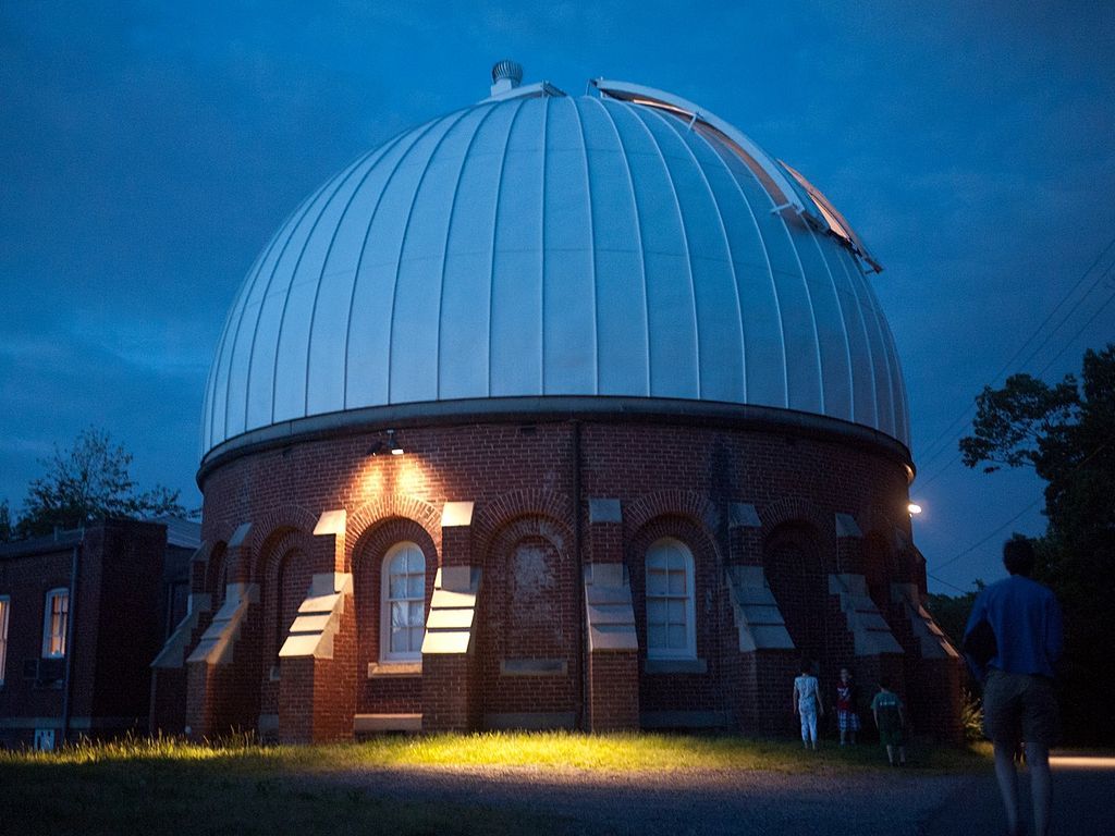 Night view of McCormick Observatory