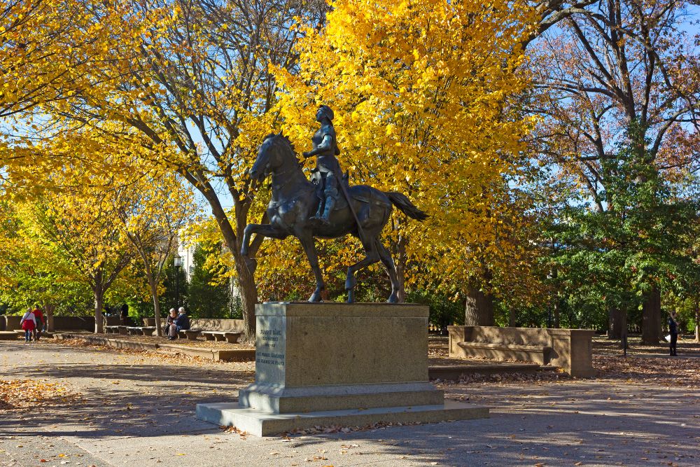 Statue at  Meridian Hill Park