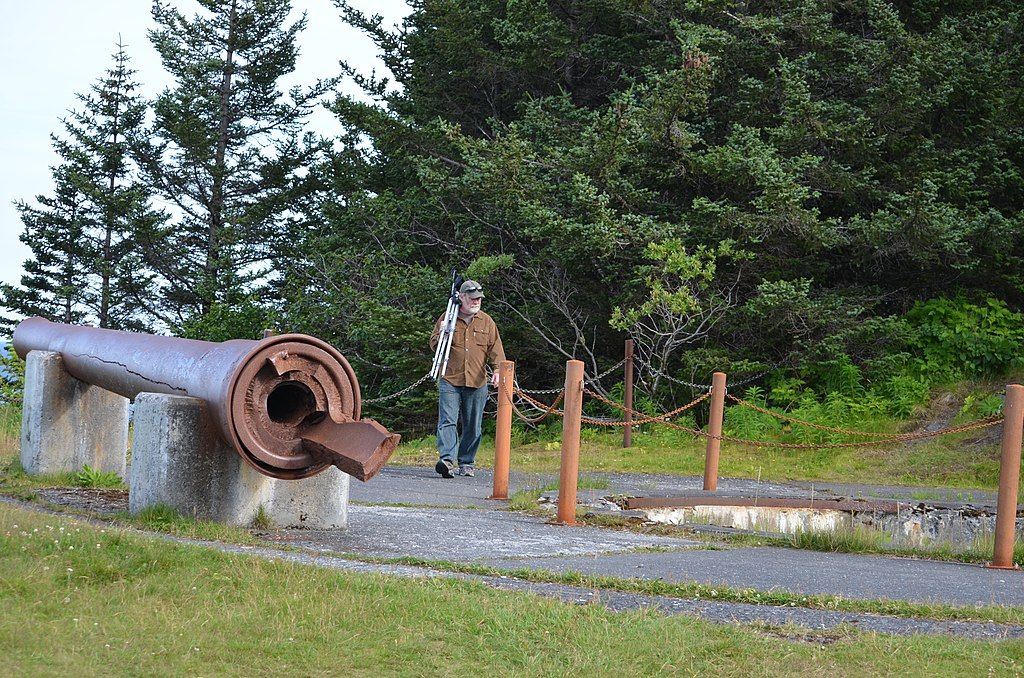 View of a man at Fort Abercrombie State Historical Park
