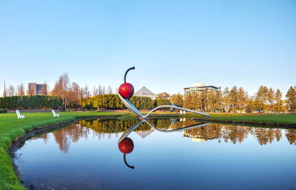 Sculpture garden at Minneapolis, Minnesota