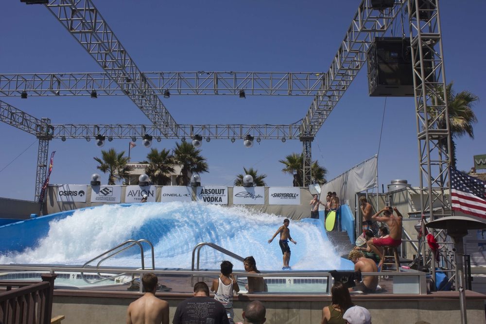 A wave house pool at Mission Beach