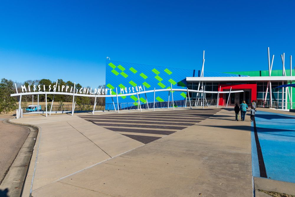 Colorful entrance of Mississippi Children's Museum