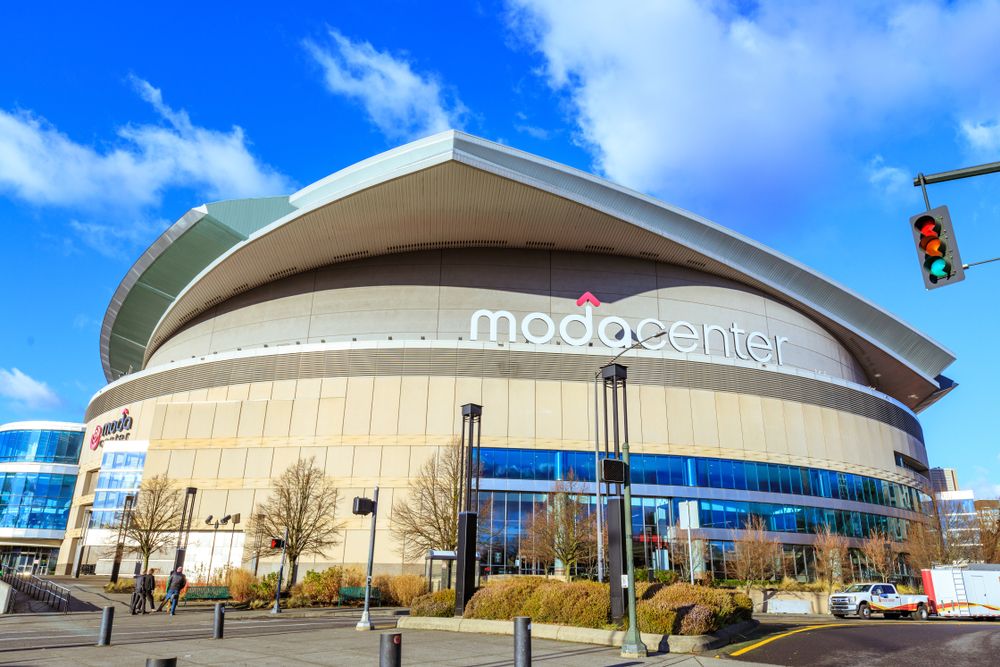 Exterior view of the Moda Center