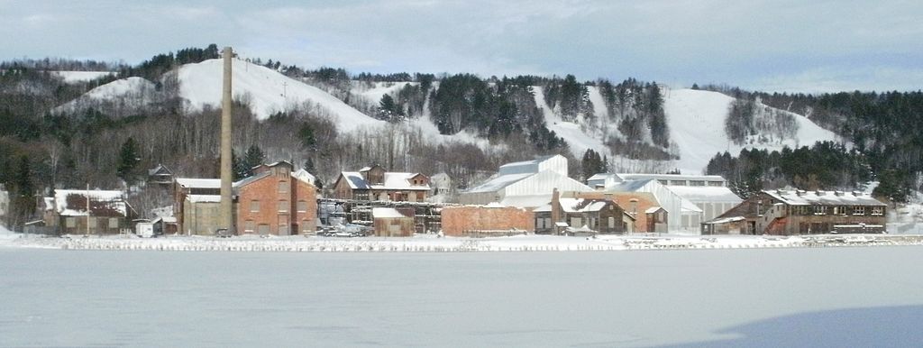 Winter view of Mont Ripley Ski Area