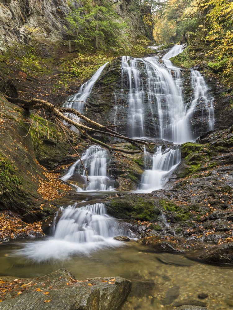 View from the base of Moss Glen Falls