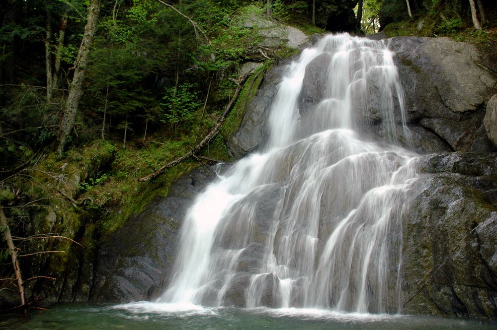 Scenic View of Moss Glen Falls