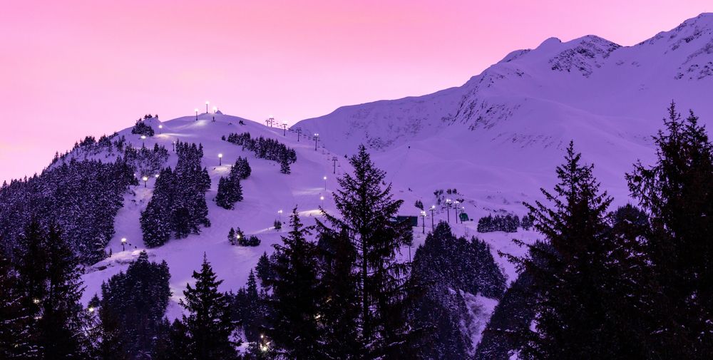 Twilight sunset at Mount Alyeska