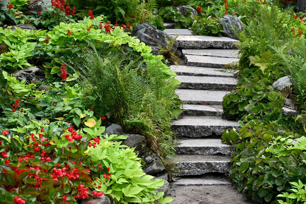 Stone stairs at Munsinger Clemens Gardens