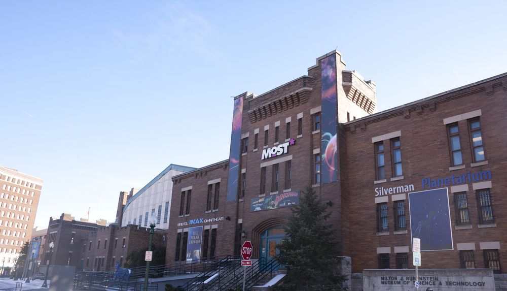Exterior of Milton J. Rubenstein Museum of Science and Technology