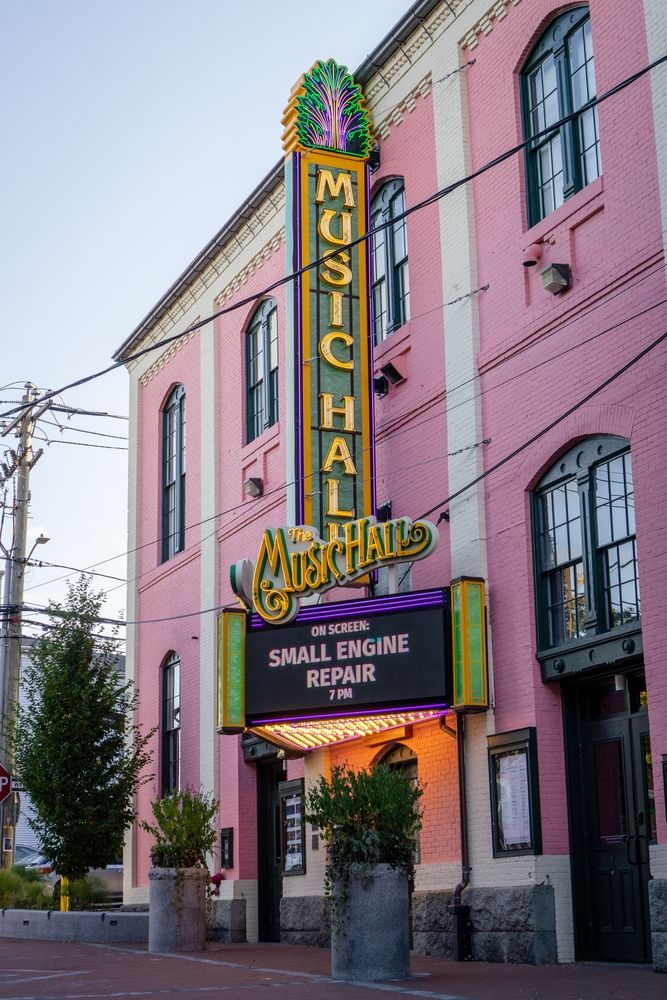 Close up of the Music Hall