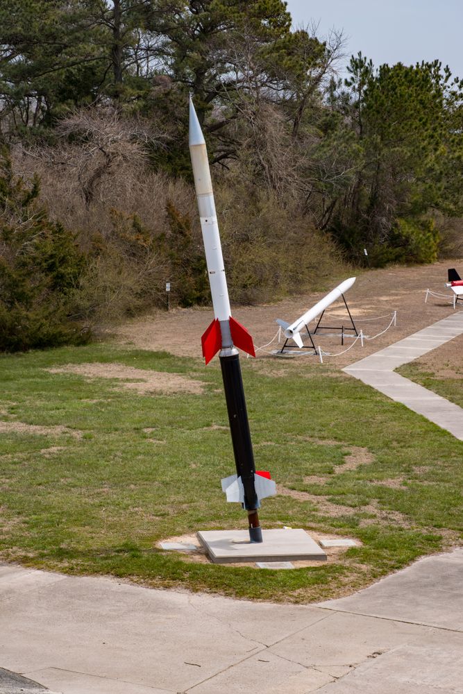 Outdoor display at NASA Wallops Flight Facility Visitor Center