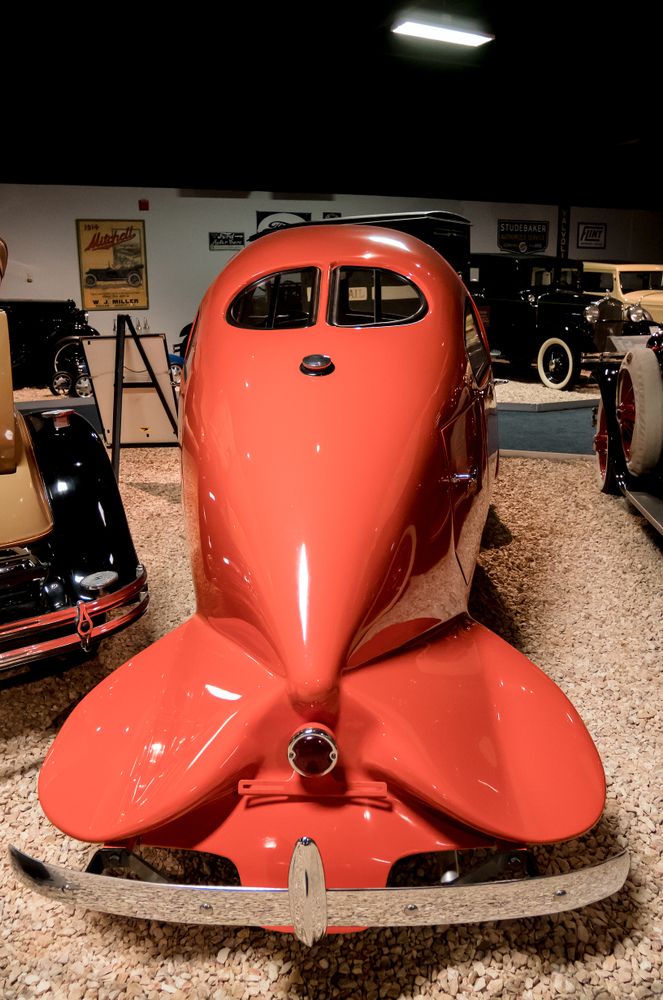 Unique vintage car at National Automobile Museum