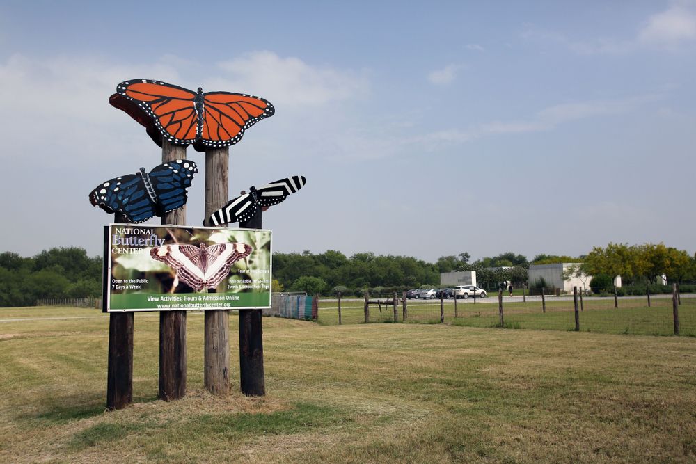 A sign at National Butterfly Center