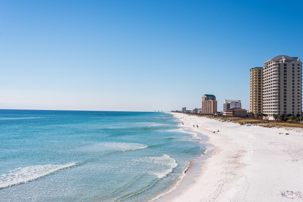 Shoreline of Navarre Beach